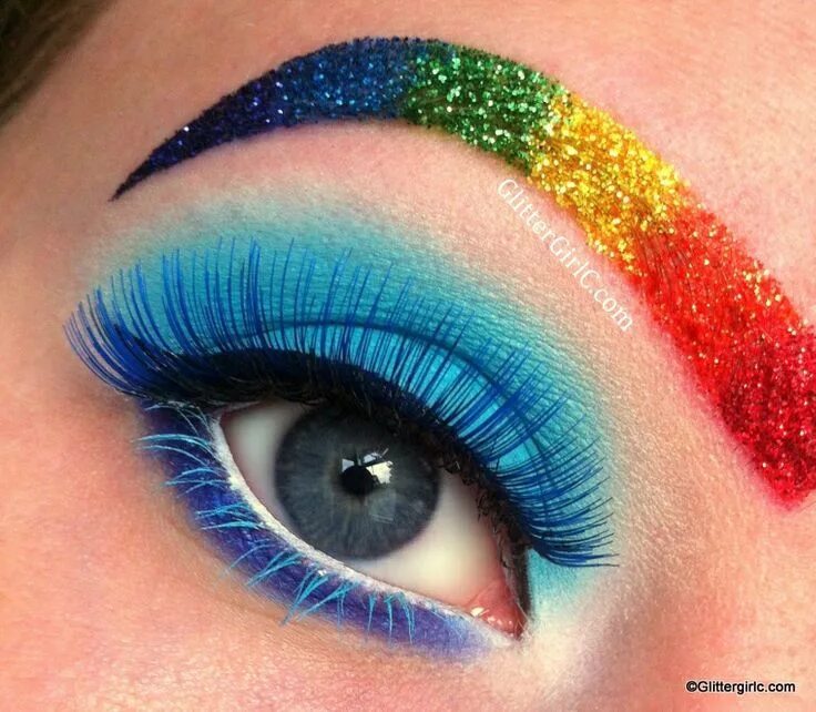 Радужный макияж фото 15 Ways You Can Use Rainbow Makeup To Celebrate LGBTQ Pride Month Rainbow makeup