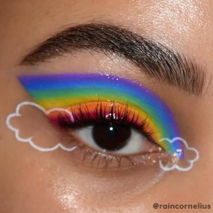 Радужный макияж глаз ColourPop ha lanzado eyeliner y una paleta de colores del arco iris. El delinead