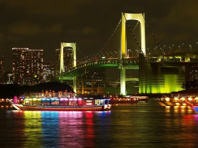 Радужный мост фото Rainbow Bridge, Tokyo Tóquio, Ponte, Japão