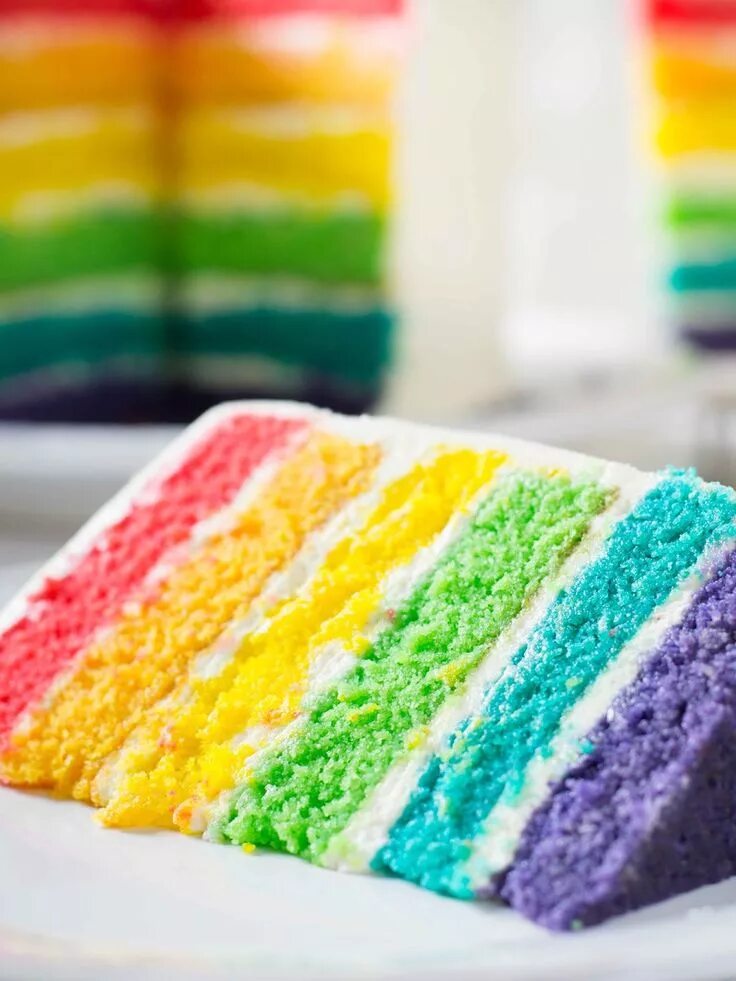 Радужный торт рецепт с фото пошагово Торт Радуга / Rainbow Cake Неоновые торты, Радужные угощения, Летние угощения