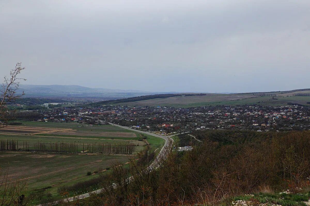 Раевская краснодарский край фото Файл:Ст. Натухаевская вид с горы - panoramio.jpg - Википедия