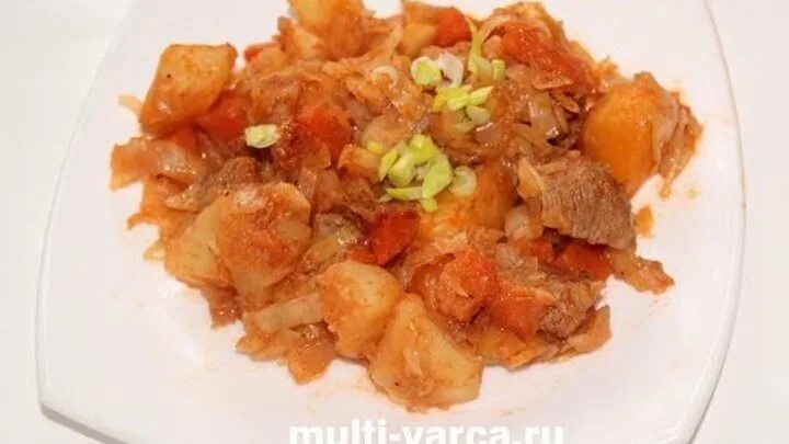 Рагу с картошкой и капустой фото салат с курицей ананасом и сметаной ОК