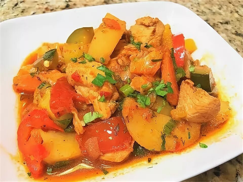 Рагу с курицей фото Шикарный Ужин за 30 мин. ОВОЩНОЕ РАГУ С КУРИНОЙ ГРУДКОЙ, Vegetables with Chicken