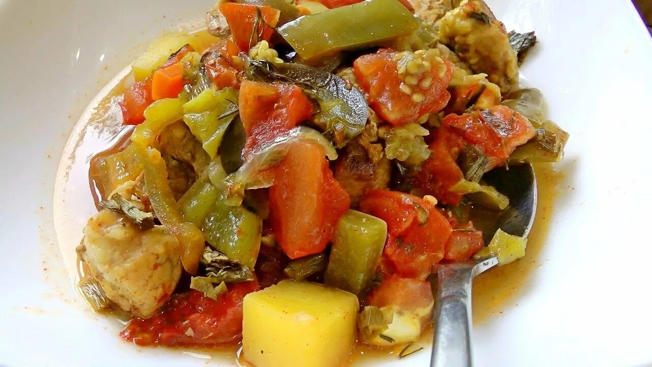 Рагу с мясом и овощами фото КАК приготовить ОВОЩНОЕ РАГУ С МЯСОМ! ТОМЛЁННОЕ В ДУХОВКЕ - YouTube