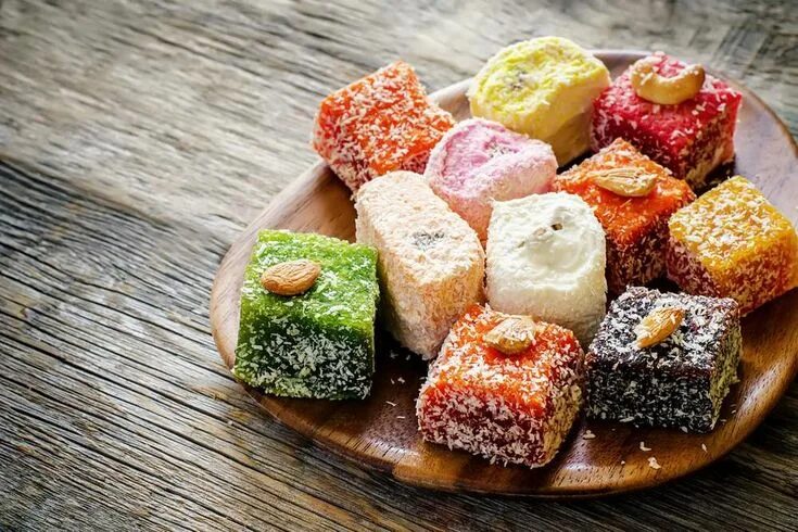 Рахат лукум в домашних условиях фото Eid Special Dishes From All Around The World - CouponMoto Turkish delight, Turki