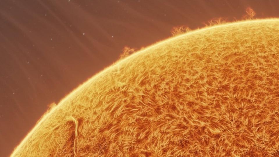 Рак от солнца фото Sun's fiery surface revealed in amazing composite of 90,000 images