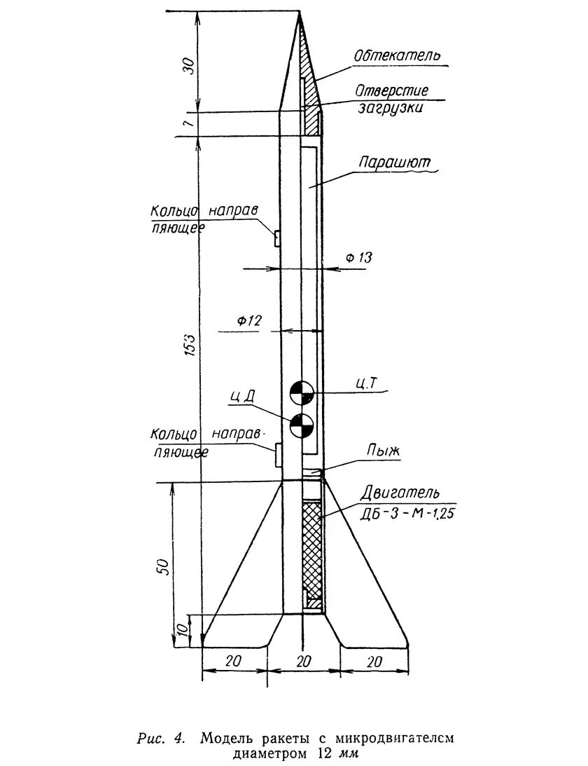 Ракета своими руками чертежи Модель микроракеты с микродвигателем (Ракеты/Модели ракет) - Моделизд.ру