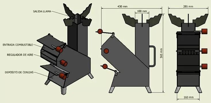 Ракетная печь своими руками чертежи Cocina Cohete - Rocket Stove - Mechero - $ 235.000 Rocket stoves, Rocket stove d