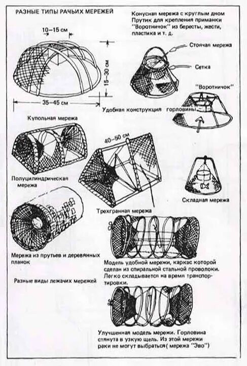Раколовка своими руками схема размеры Особенности ловли раков своими руками