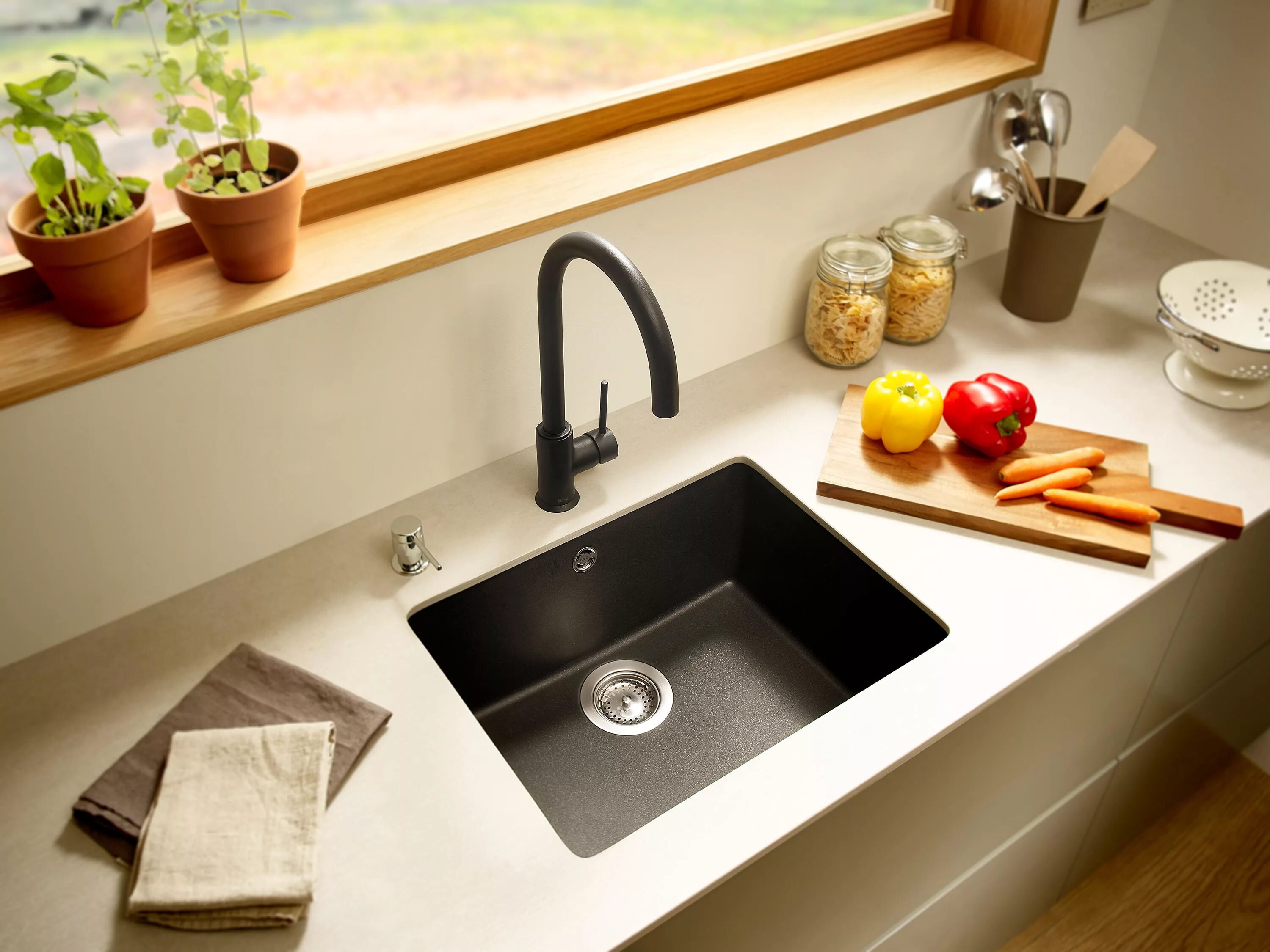 Раковина на кухне фото дизайн Riga Kitchen sink White Architonic