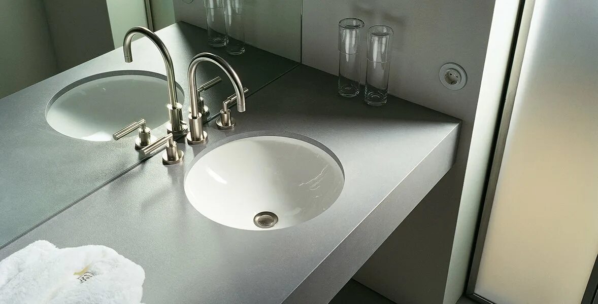 Раковина на столешнице в ванной комнате фото Сантехника Duravit (Дуравит) коллекция Architec в интернет-магазине Сантехника-О