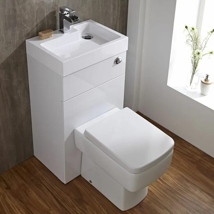 Раковина над туалетом фото Milano Series 300 Combination Toilet & Basin Unit Space saving bathroom, Small t