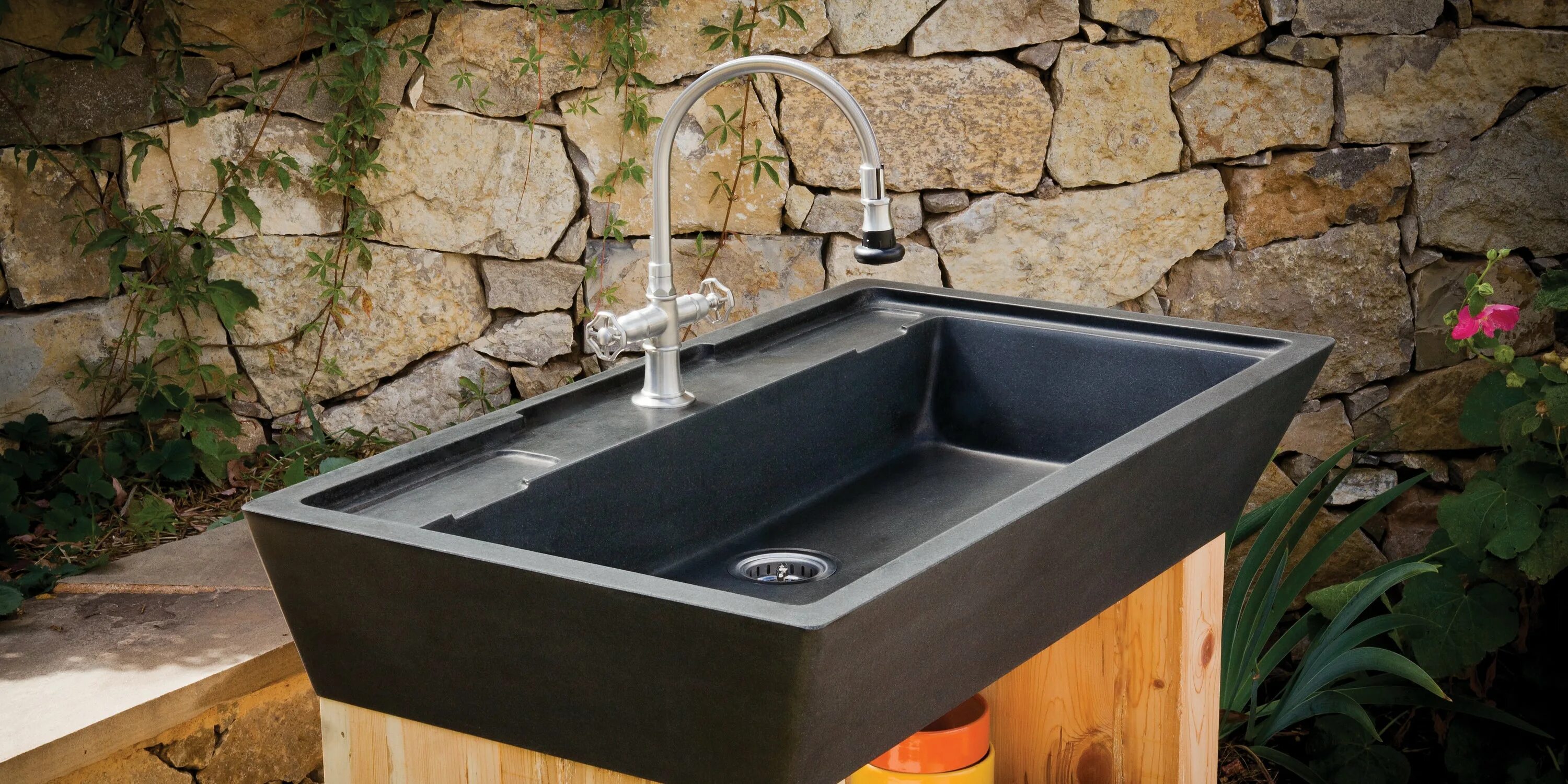 Раковины на дачу фото Stone Kitchen Sinks - Marble & Granite - Stone Forest - tagged "finish-wood"