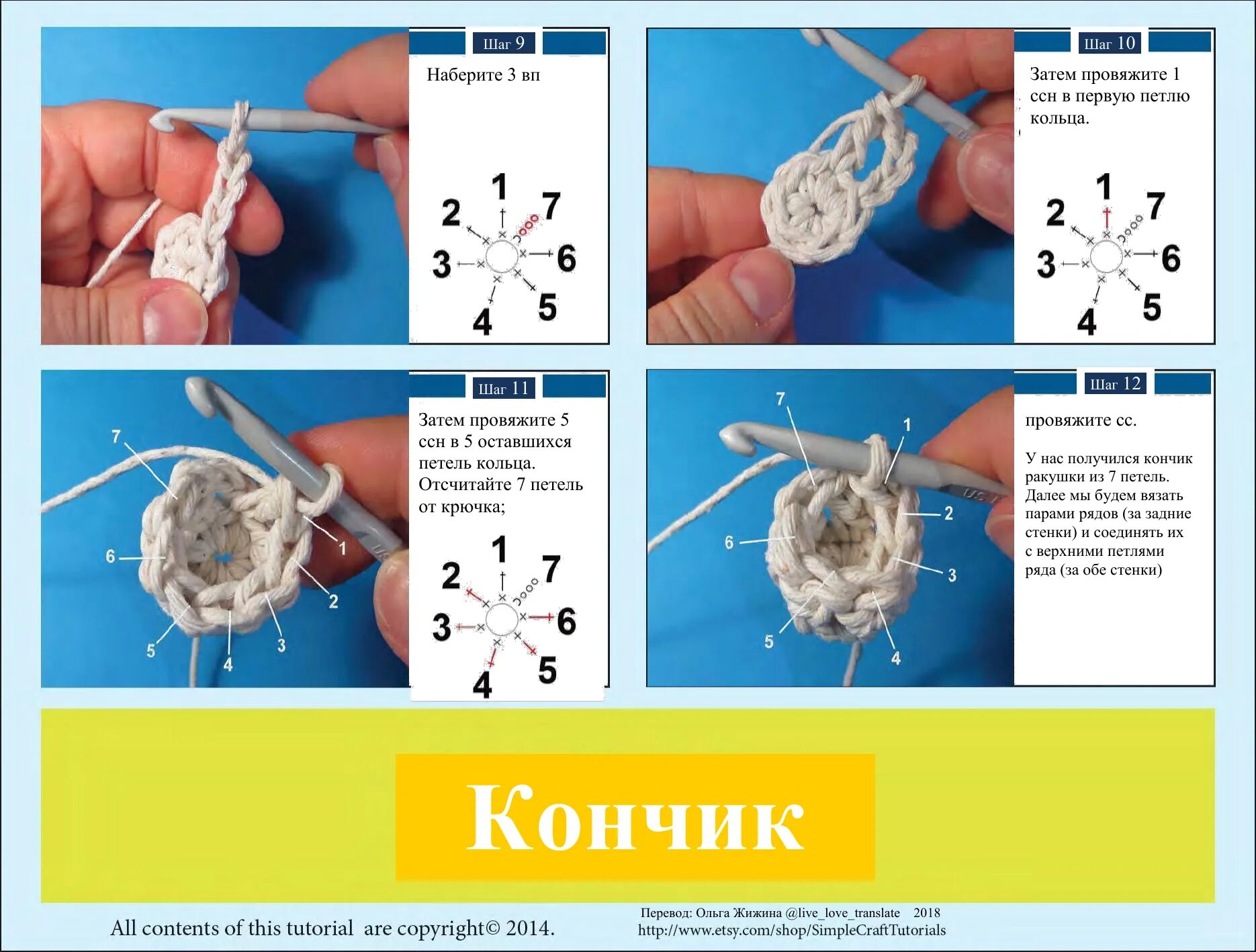 Ракушка вязаная крючком схема и описание Perevod_Korzina_kryuchkom_Rakushka.pdf в 2020 г Связаные крючком куклы, Спиральн