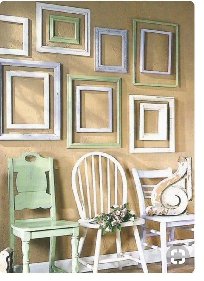 Рама на стене в интерьере Pin on Picture frame repurpose Frames on wall, Old picture frames, Decor