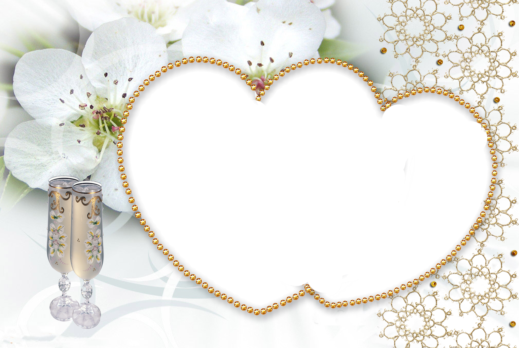 Рамка для фото годовщина свадьбы White Hearts Transparent Frame Wedding frames, Party photo frame, Free photo fra