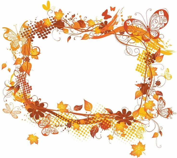 Рамка для фото осень на прозрачном фоне Fall Vector Frame Fall frames, Photo frame images, Flower frame