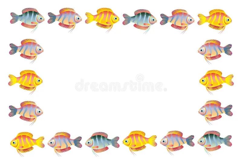 Рамка для фото рыбки прикольное оформление фото Fish Frame Stock Illustrations - 20,849 Fish Frame Stock Illustrations, Vectors 