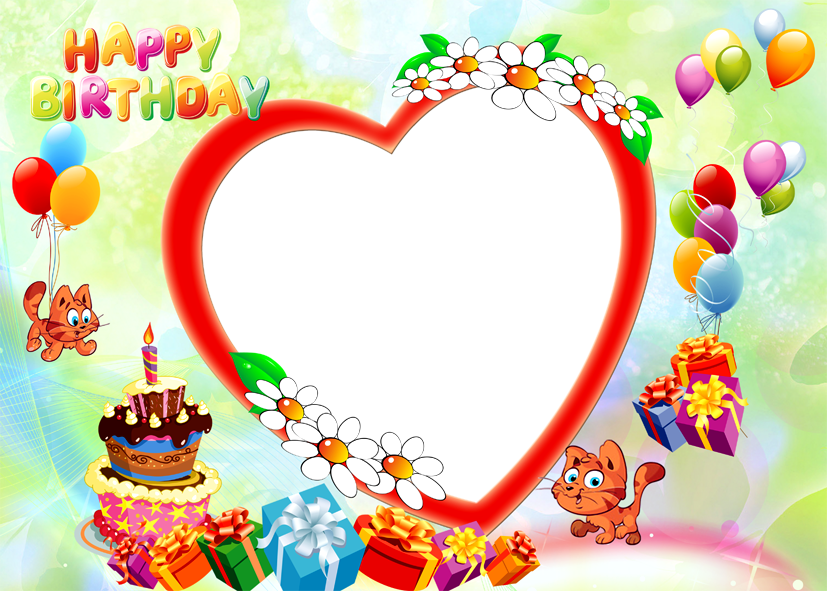 Рамка для фото с днем рождения детская Happy Birthday photo frame png free Birthday photo frame, Happy birthday photos,