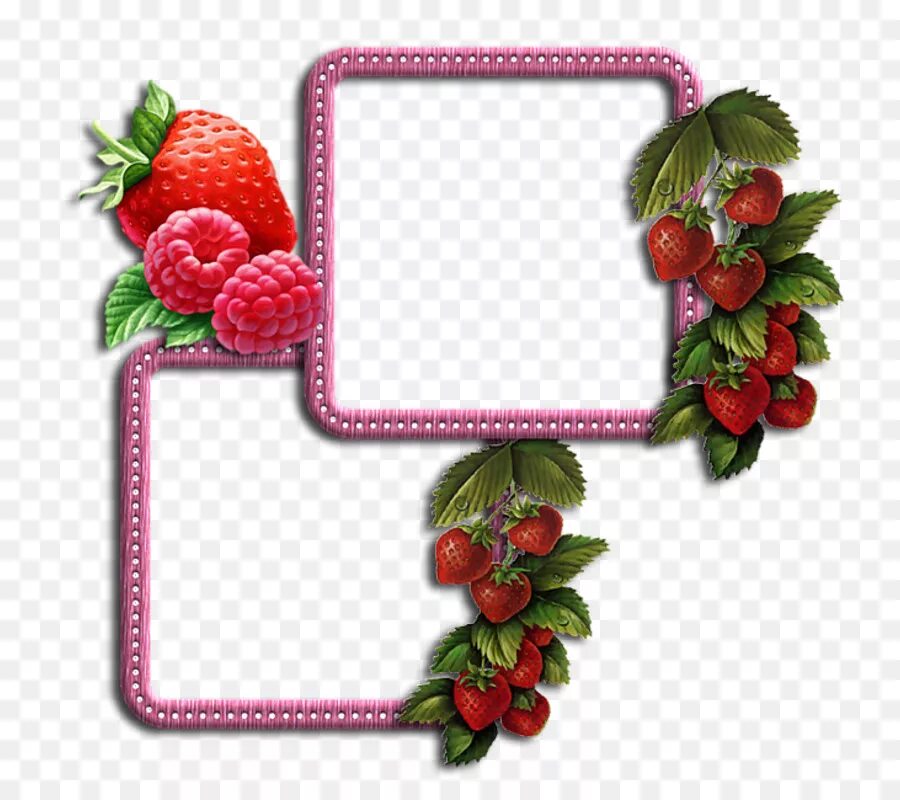 Рамка для фото с ягодами Strawberry - Picture Frame Frame - CleanPNG / KissPNG