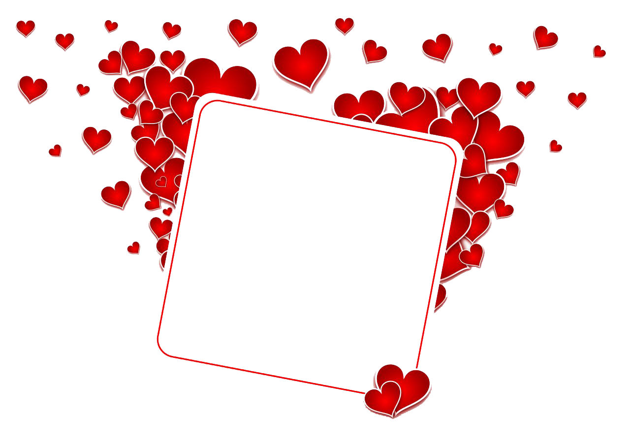 Рамка для фото виде сердца Vector Love Frame PNG HD - PNG Mart