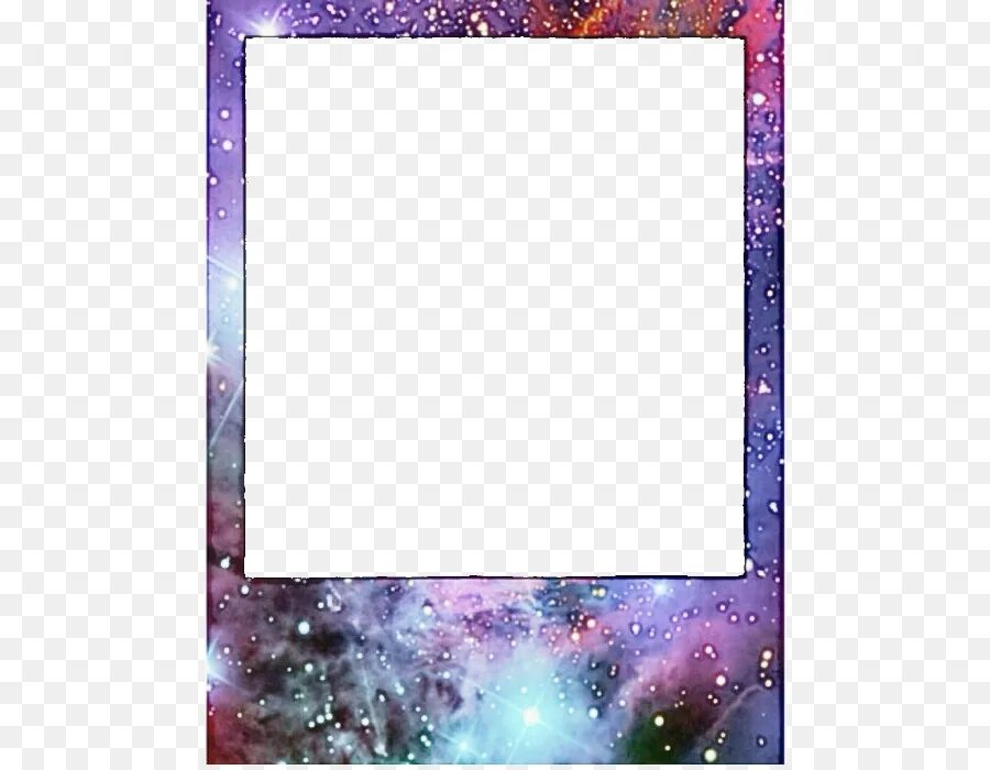 Рамка фото космос Galaxy Frame - Colorful Galaxy Frame with Stars - CleanPNG / KissPNG