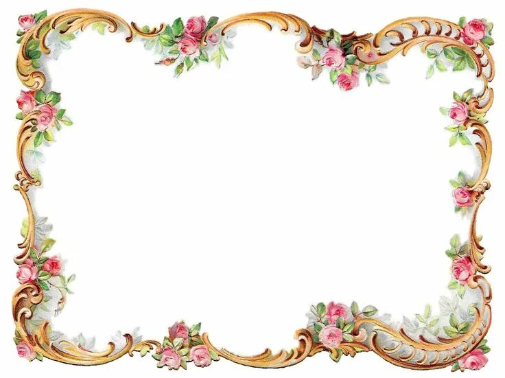 Рамка фото оформления бесплатно Pin by thalie saby on Décoration autour du papier Flower frame, Flower border, F