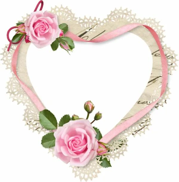 Heart Flower Valentine's Day Clip Art - Heart Flower Valentine's Day Clip Art - 