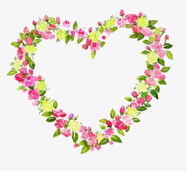 Рамка сердце из цветов для фото пнг Pin on 하트 Heart shaped wreaths, Heart shaped frame, Heart shapes