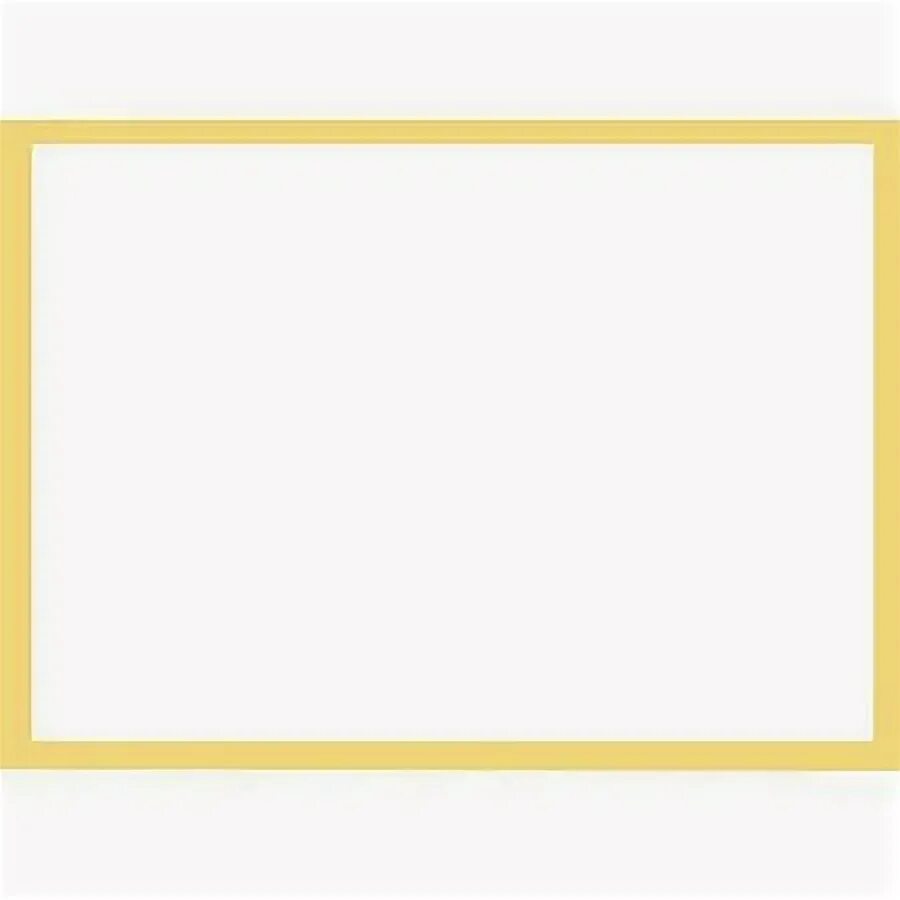 Рамка желтая фото Envelopes.com A7 Border Flat Card (5-1/8" x 7") - Walmart.com Flat cards, Messag