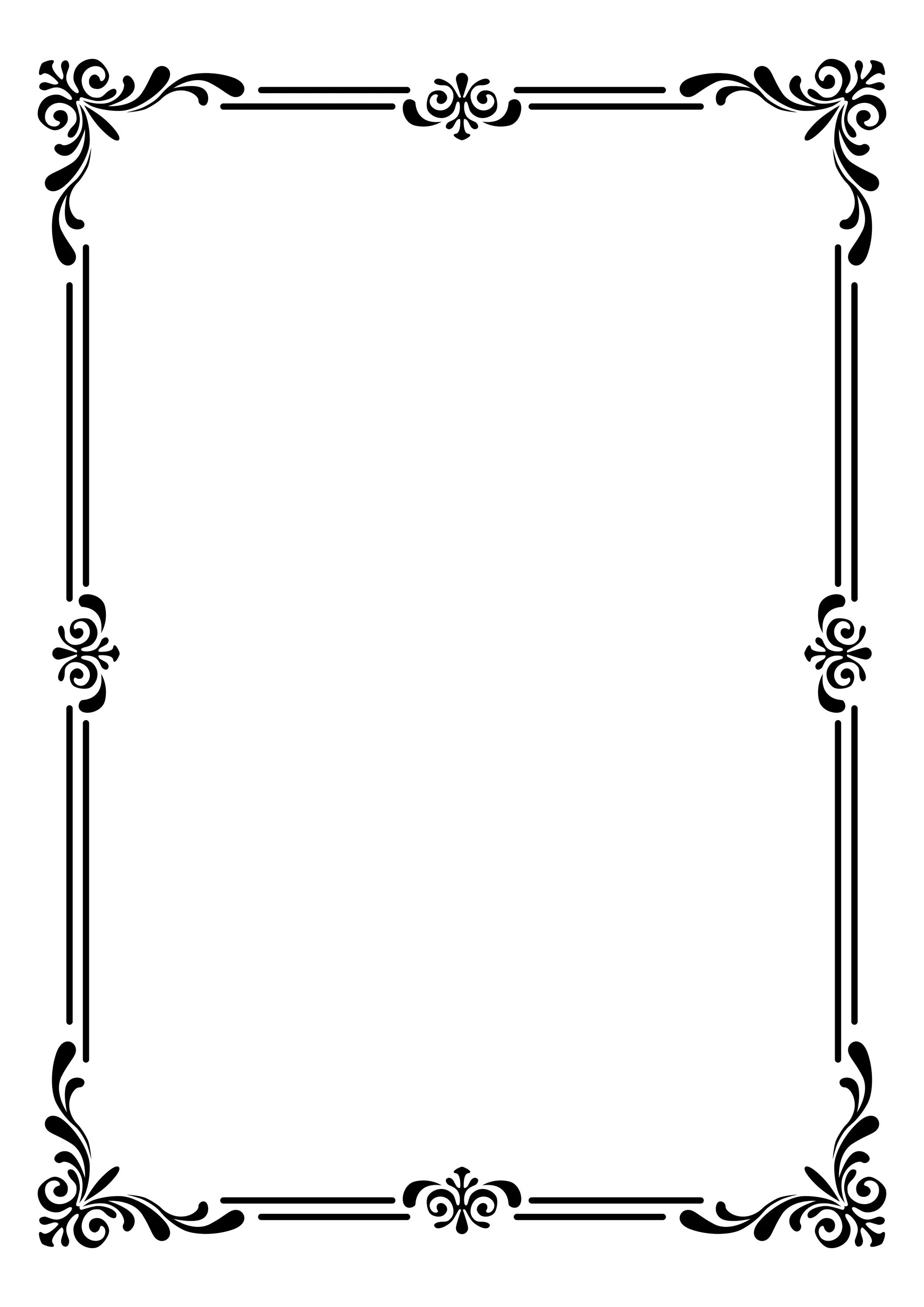 Рамки для а4 для красивого оформления Pin on Рамки Clip art frames borders, Page borders design, Frame border design