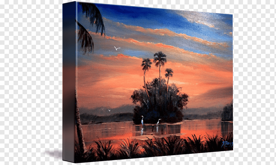 Рамки для картин фото закат ночь Painting Frames Sky plc, painting, landscape, sunrise, painting png PNGWing