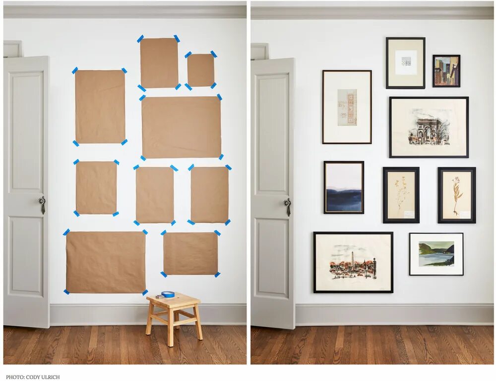 Рамки на стену своими руками фото HOW TO HANG A GALLERY WALL IN A COUPLE SIMPLE STEPS Gallery wall living room, Ga