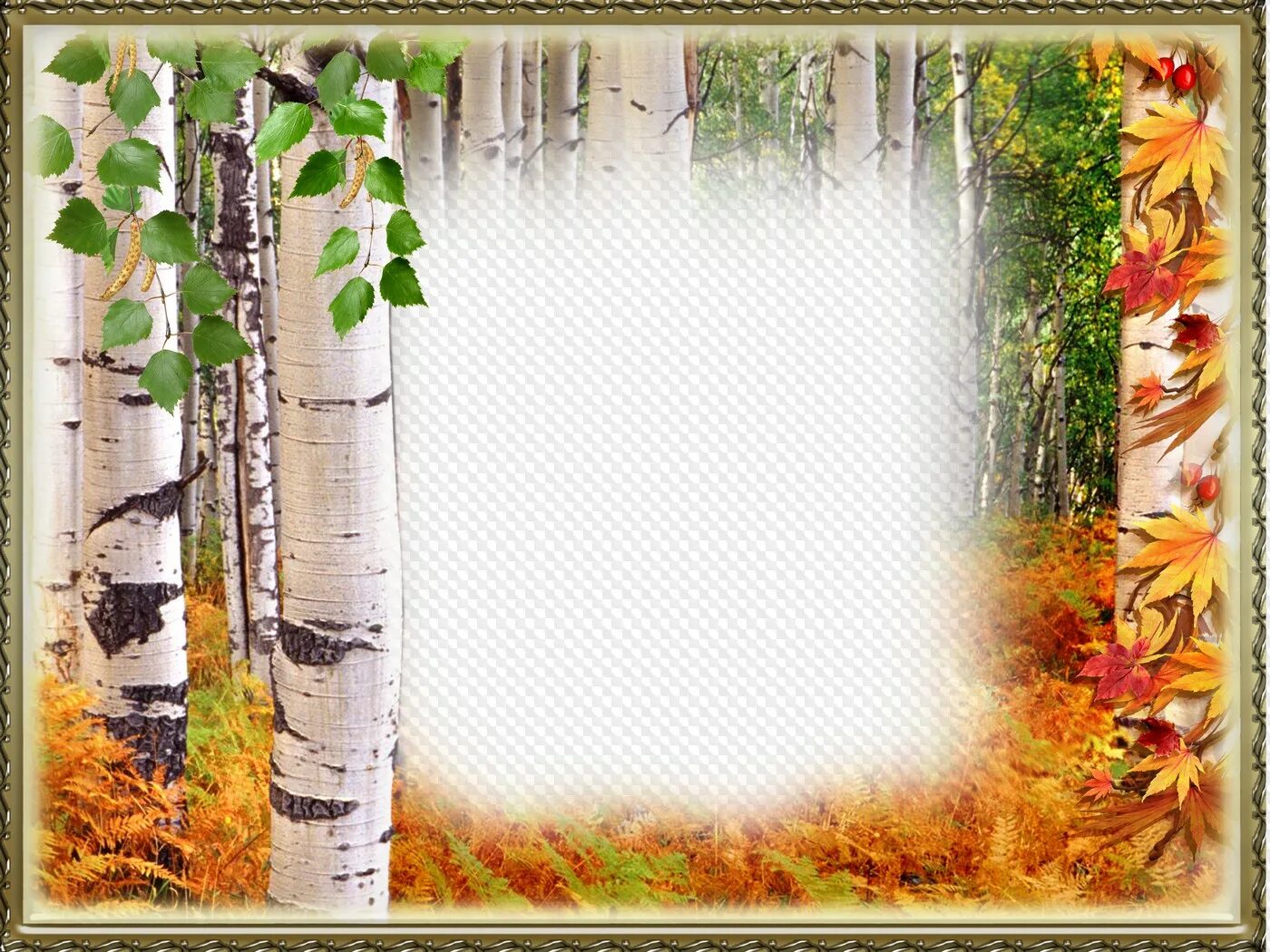 Рамки природа вставить фото бесплатно Autumn romantic frame - I love autumn