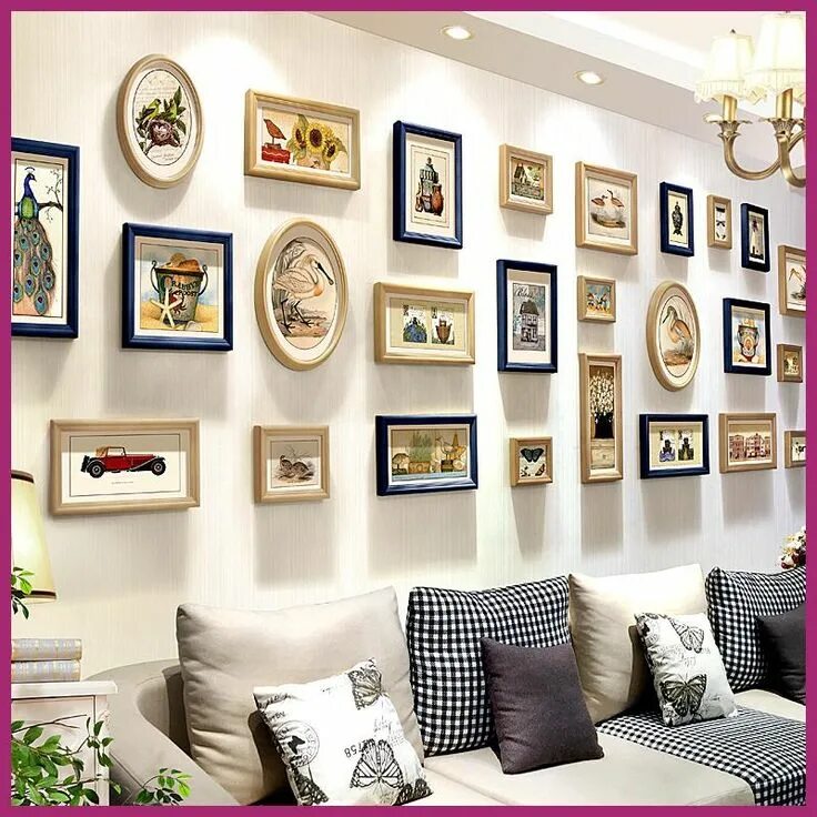 Рамки в интерьере гостиной Wood Frame Picture Frame Wall Photo Frame Set Photo Wall Photo Frame Wooden Craf