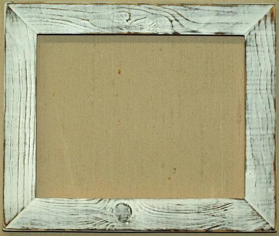 Рамки внутри фото This is hand painted distressed marshmallow picture frame that is made from 1-1/