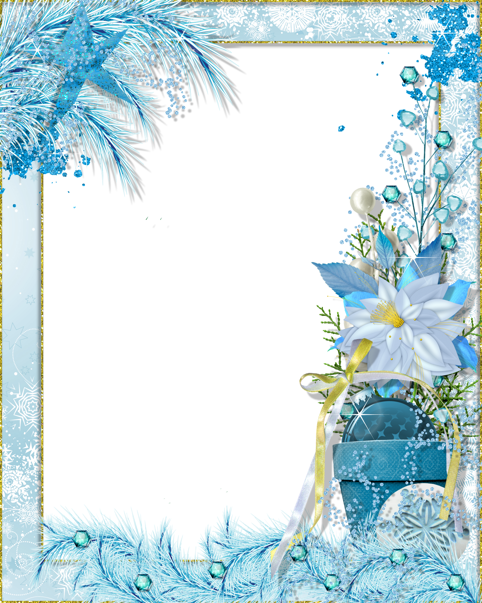 Рамки зимние фото Transparent PNG Photo Frame Winter Fantasy Christmas photo frame, Winter photo f