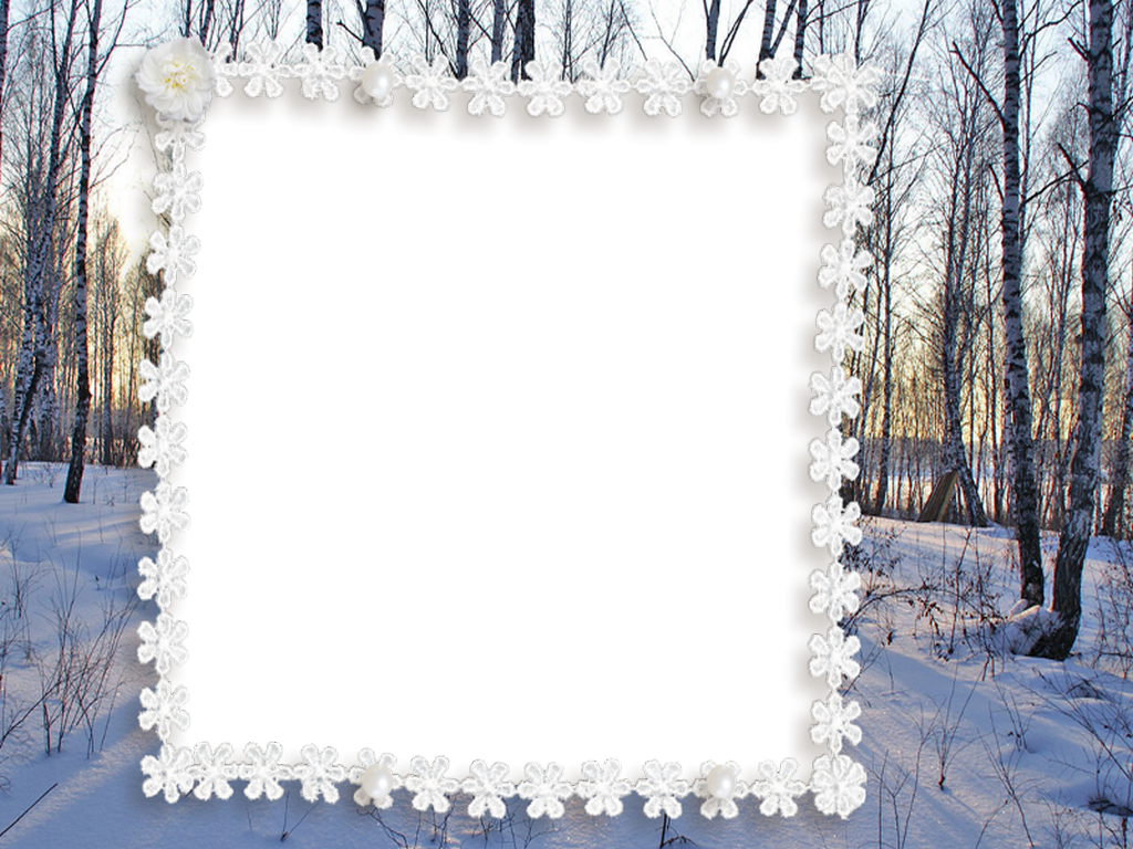 Рамки зимние фото Winter frame PNG