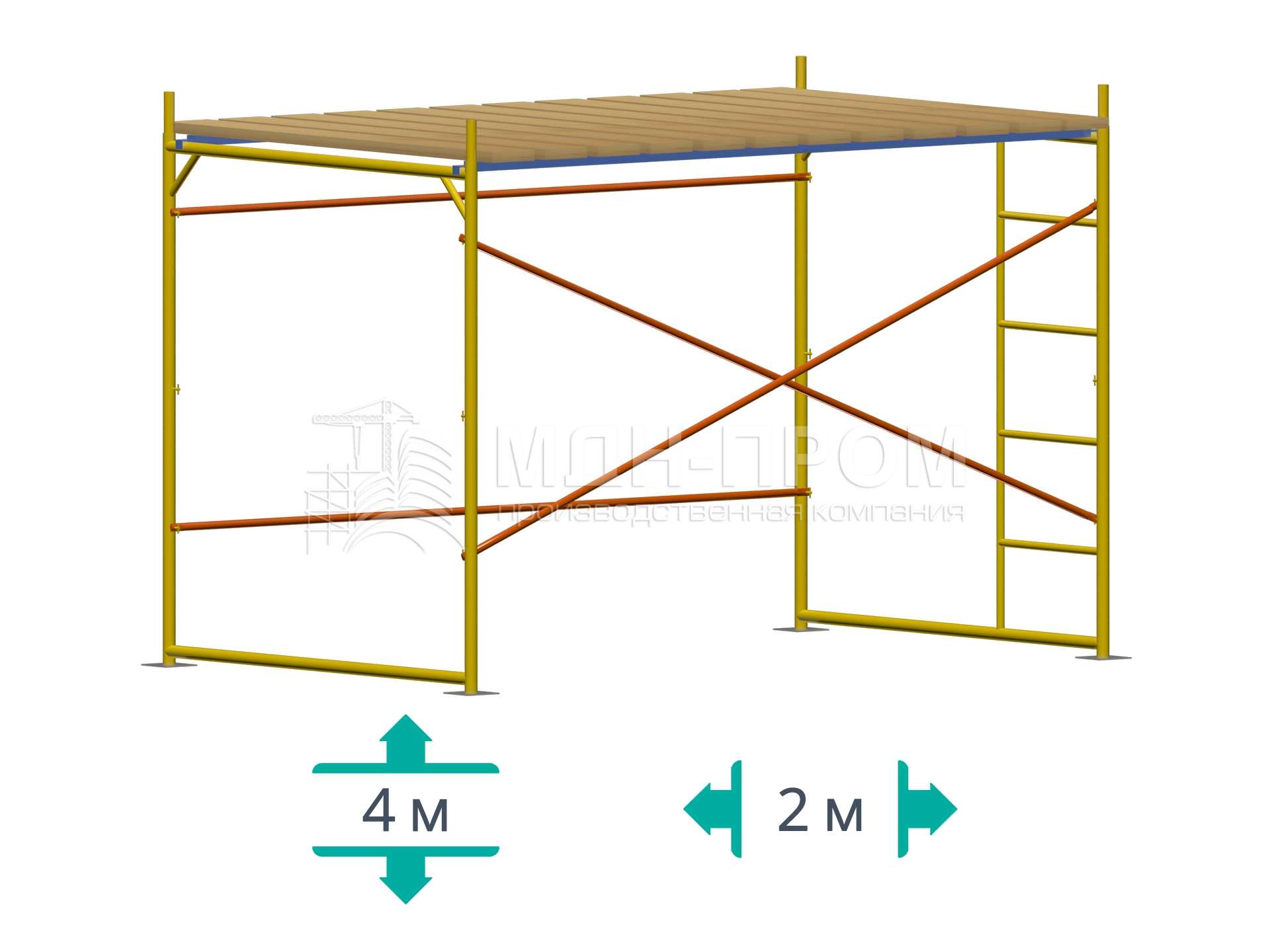 Рамные леса фото Купить или взять в аренду рамные леса лрп-60 (4*2*1,0 м) высотой 4 м