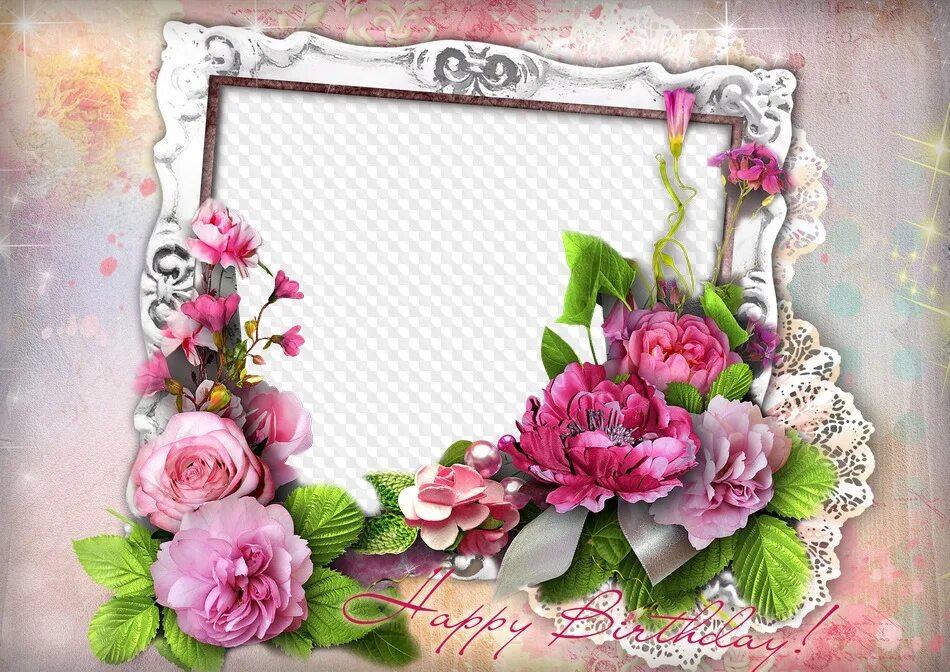 Рамочка для фото с днем рождения Photo frame, Happy Birthday!