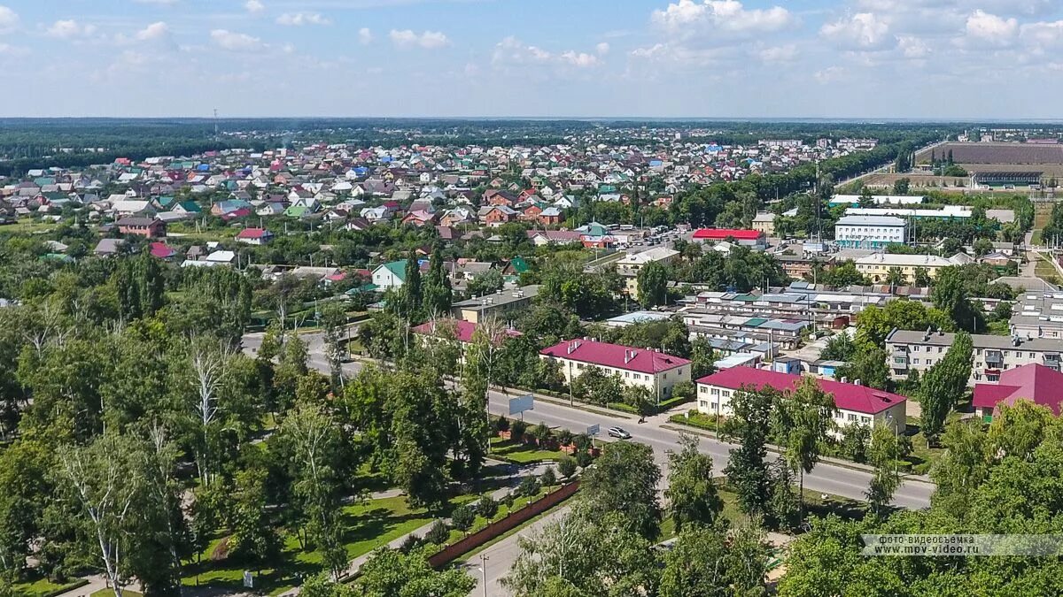 Рамонь воронежская область фото поселка Вид на поселок Рамонь - поселок Рамонь, Рамонский район, Воронежская область, Ро