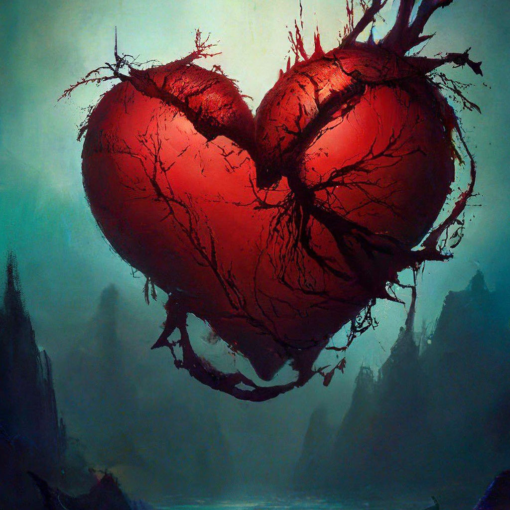 Раненое сердце фото "Wounded heart" - image created in Shedevrum