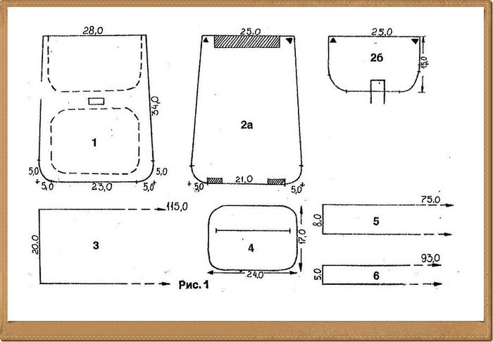 Ранец из кожи выкройка Sme šiť batoh .. Diskusia na LiveInternet - ruské služby Online denníky Выкройки