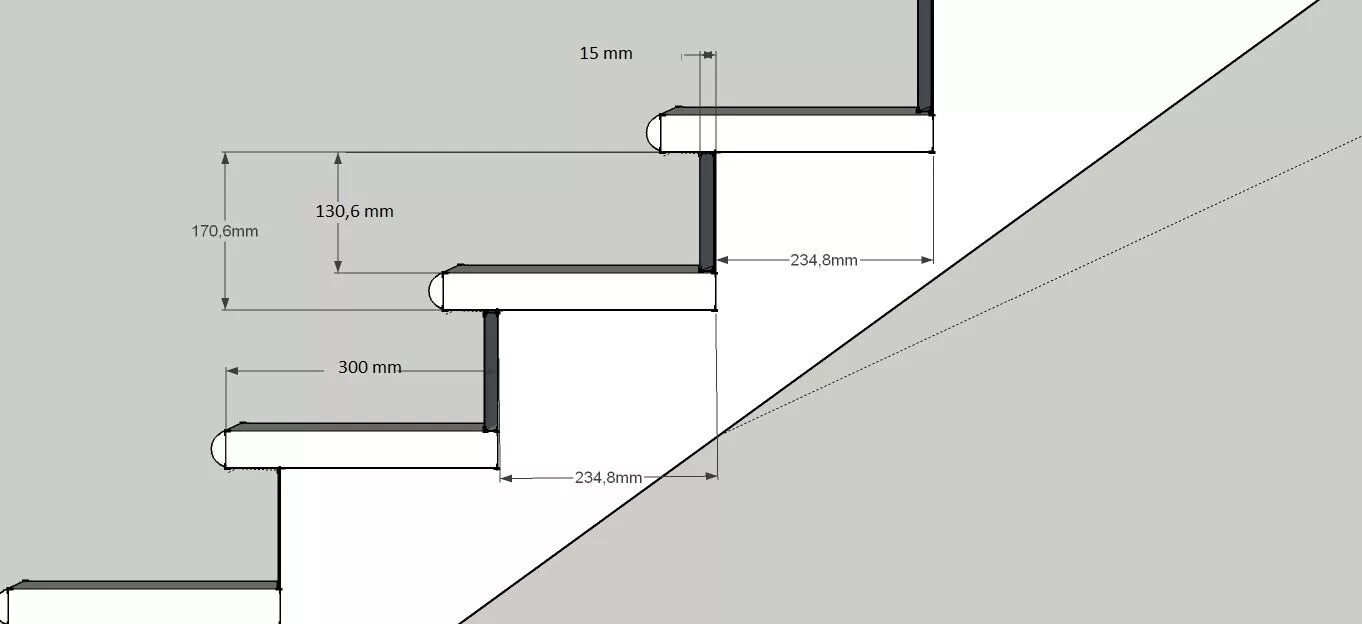 Расчет лестницы фото параметры ступеней Лестница, Лестничные конструкции, Деревянные ступеньки