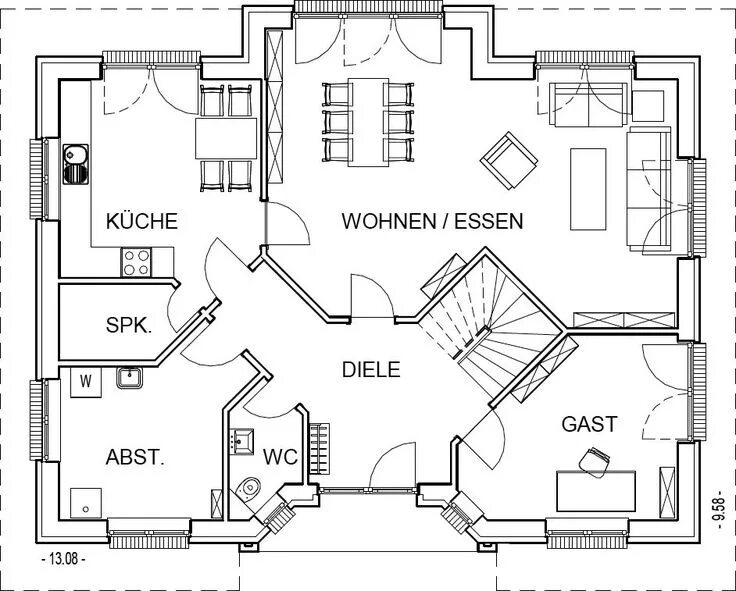 Расчет схемы дома Country house floor plan, Floor plans, House floor plans