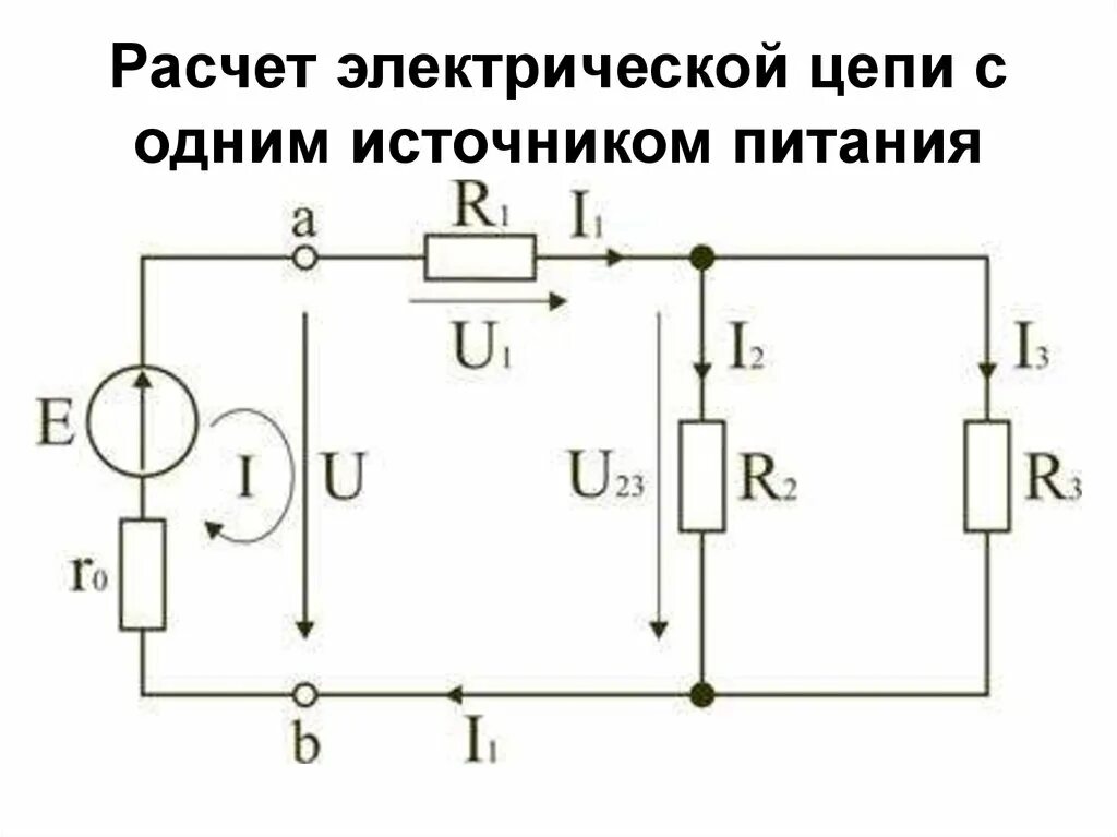 Расчет схемы электрической цепи онлайн Линейные электрические цепи постоянного тока. Лекция 1 - презентация онлайн