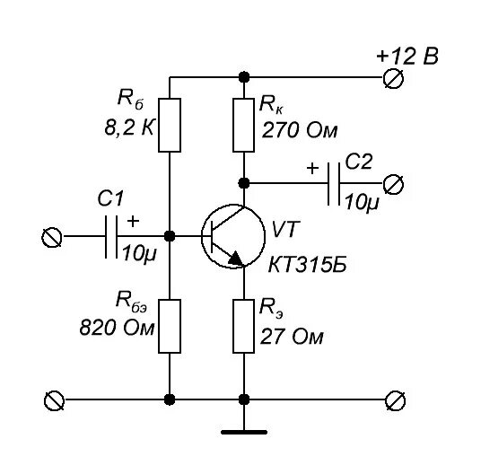 Расчет схемы усилителя Транзистор - Виды, типы, характеристики, принцип работы