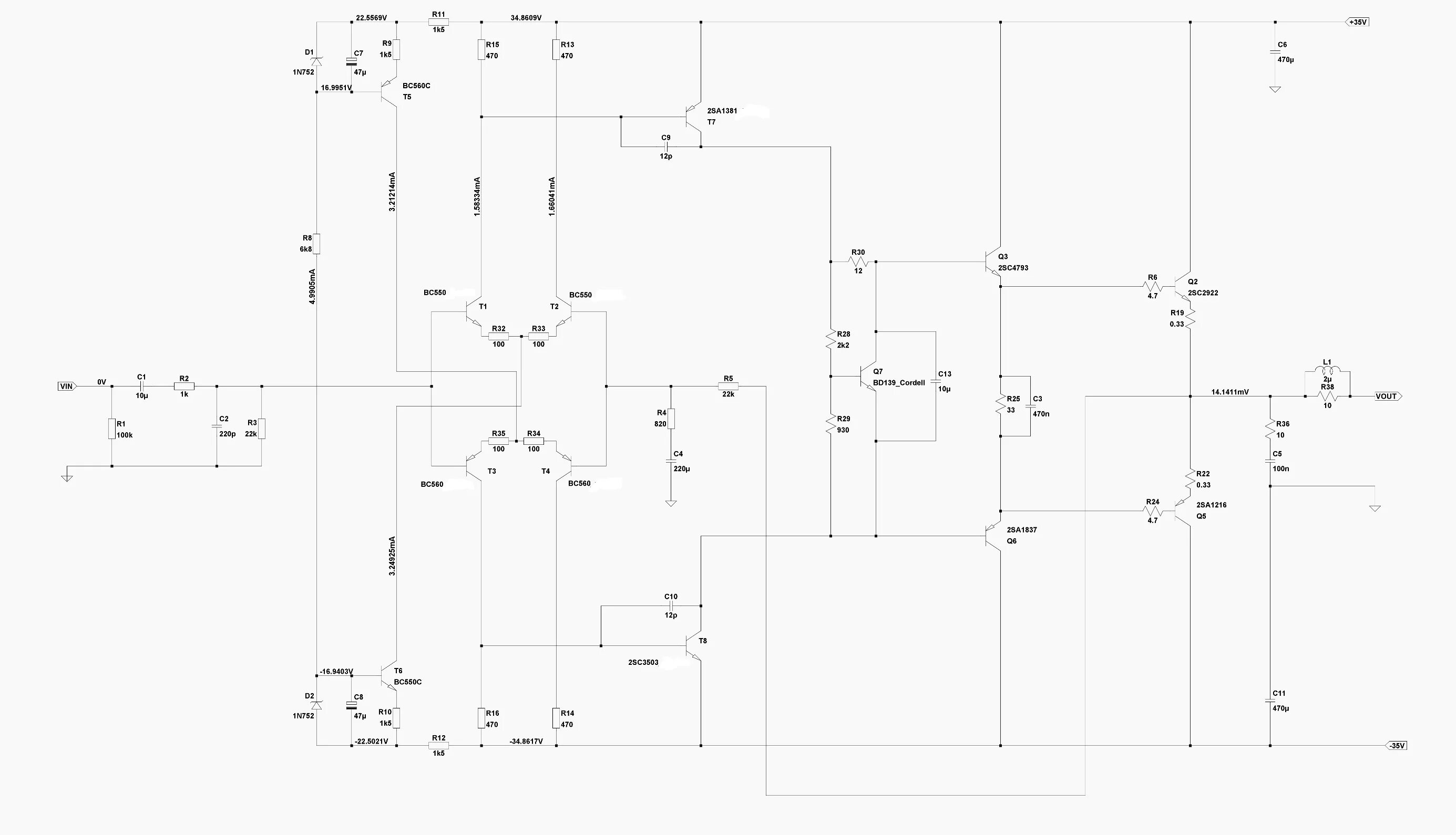 Расчет схемы усилителя Amplifier Yang Simetri Anistardi's Blog