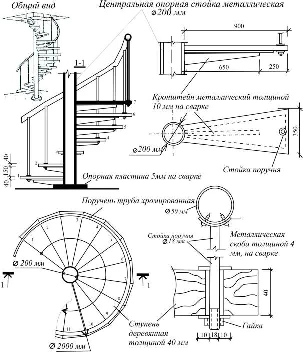 Расчет винтовой лестницы онлайн калькулятор с чертежами tukavkina_design-stairs - Стр 7