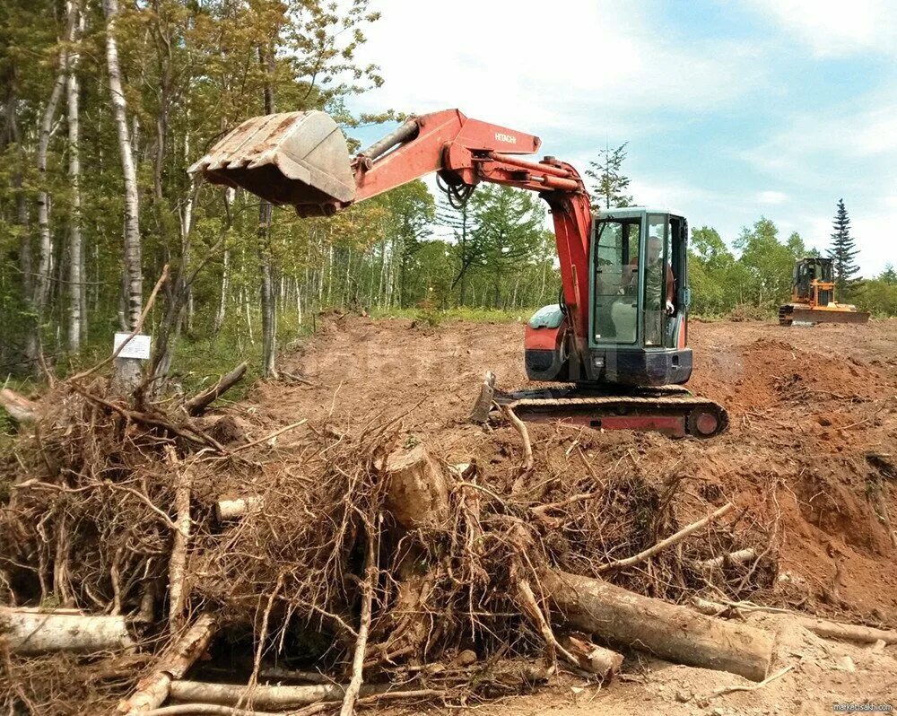 Расчистка и планировка территории Zaezd-ekb.ru, construction company, Yekaterinburg, Polevskoy trakt, 19-y kilomet